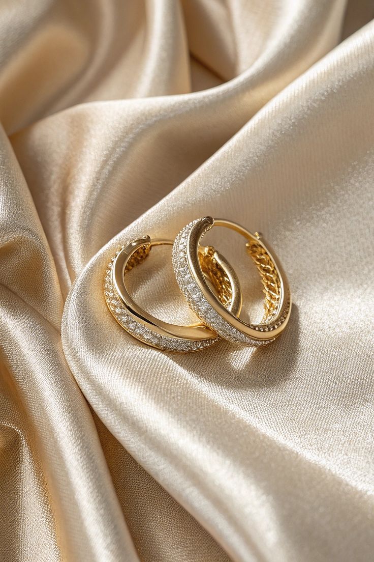 Crystal Hoop Earrings