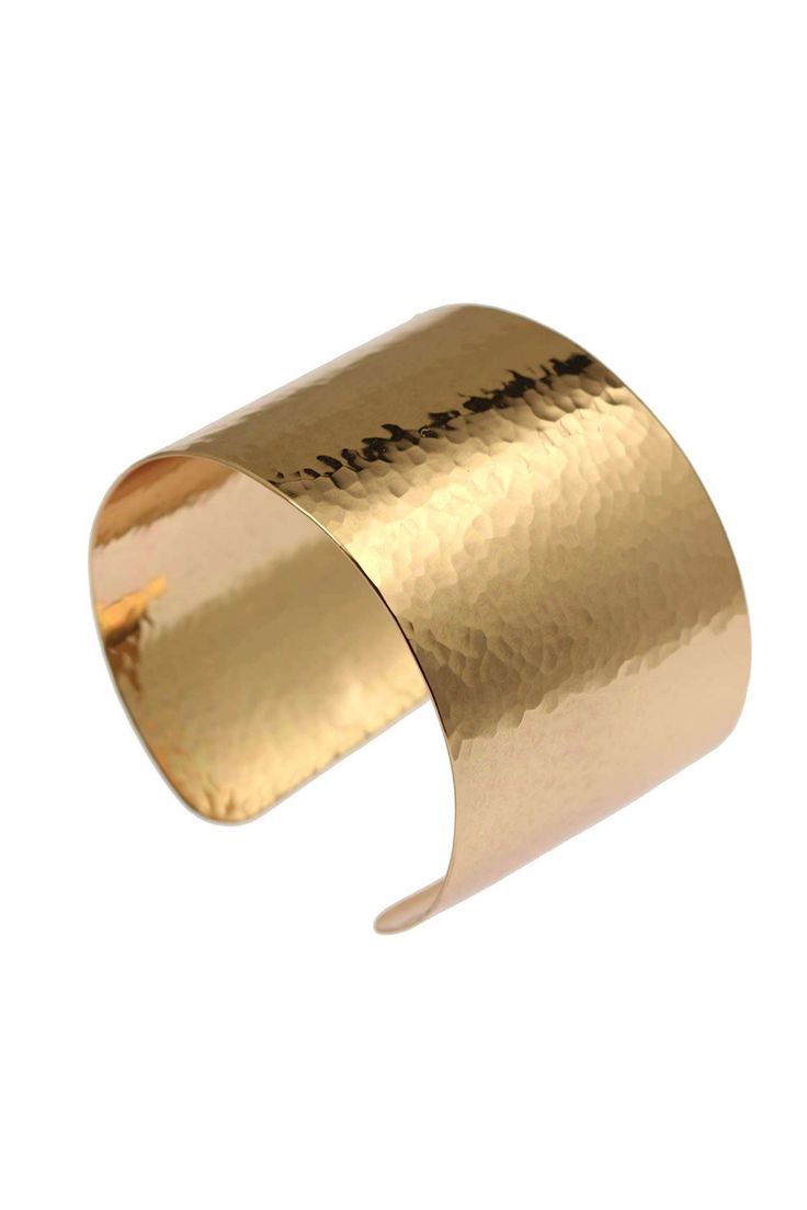 Hammered Gold Cuff Bracelet